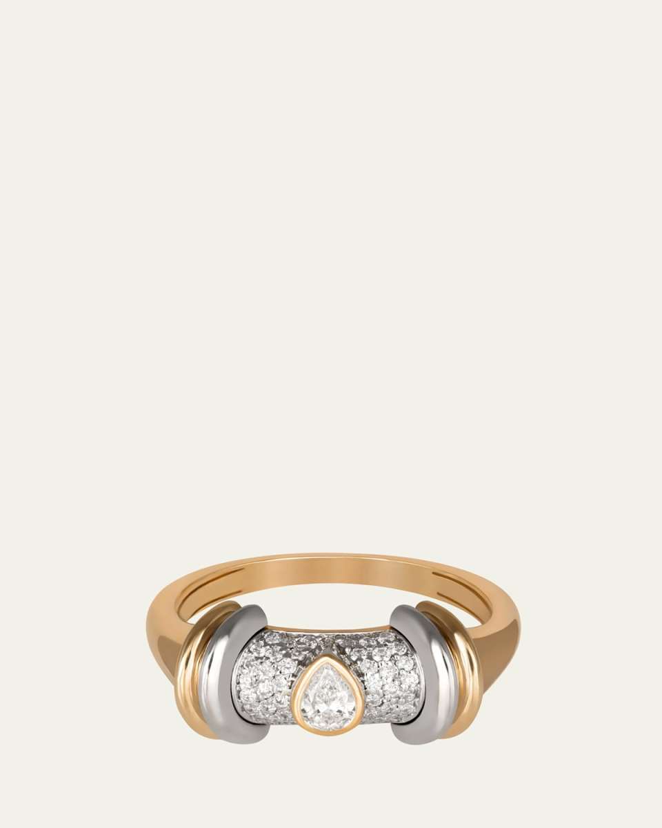 Warrior Full Diamond Drop Ring